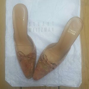 Stuart Weitzman open back pumps